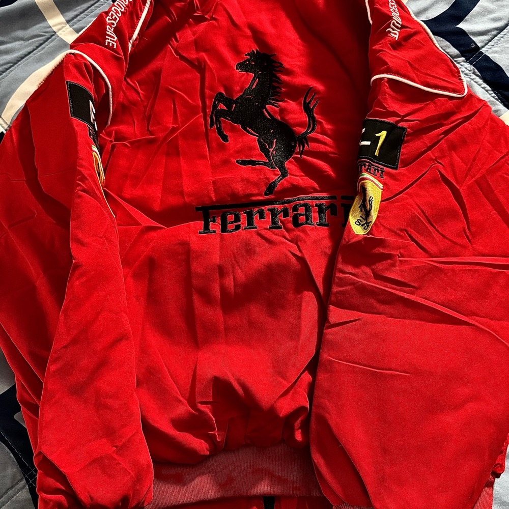 Ferrari Red Racing Jacket with Logos - Picture 4 of 4